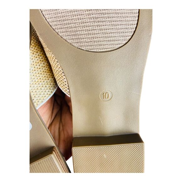 C Comfort Womens Flat Slide Sandals Size 10 Multicolor Rhinestone Slip On - Picture 3 of 5